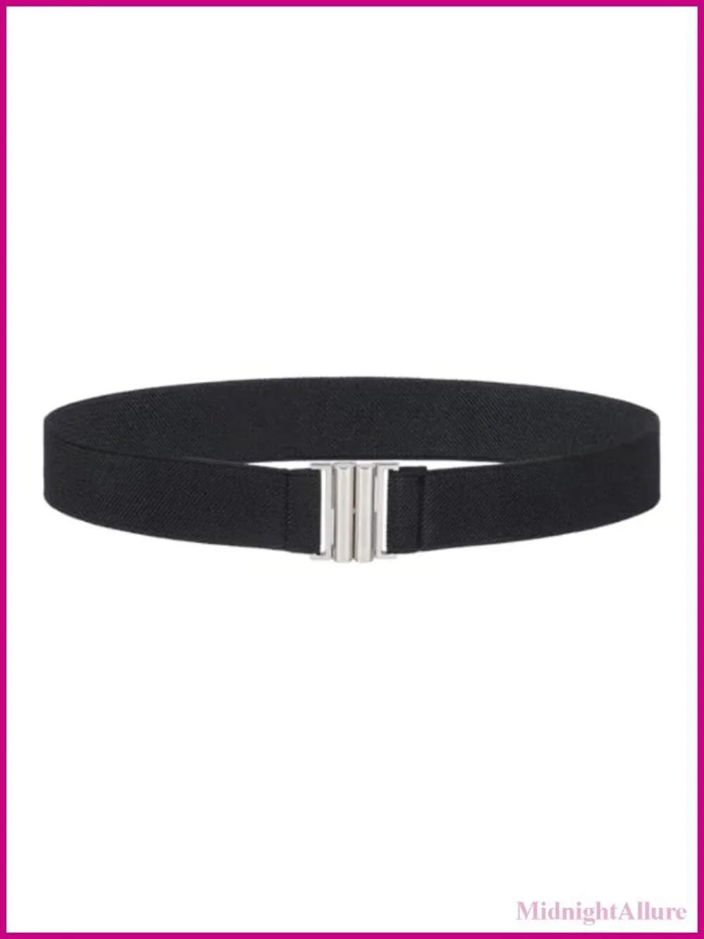 No Show Elastic Stretch Belt Invisible Flat Buckle Waistband